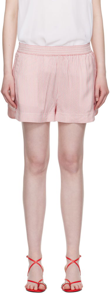 Šortky Stella McCartney Stella McCartney Striped Elasticated Shorts Červená | 6402953FR210, 0