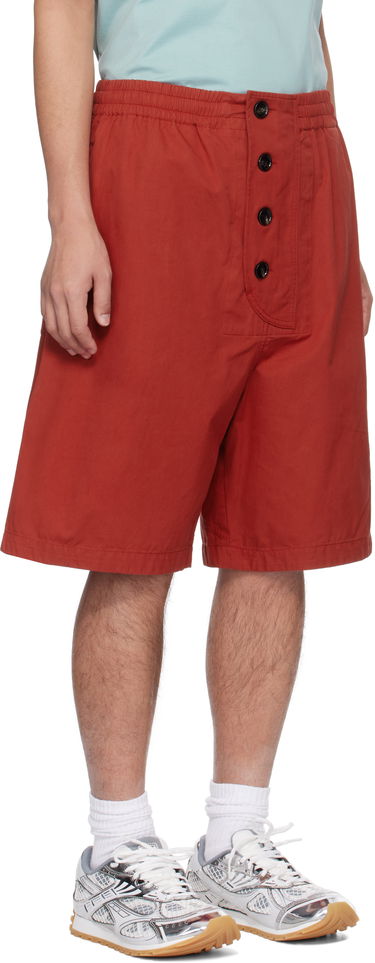 Šortky Bottega Veneta Bottega Veneta Cotton Twill Shorts Červená | 811896V4CS06155, 1