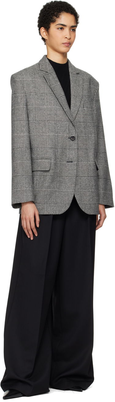 Bunda Anine Bing Quinn Houndstooth Blazer Čierna | A-01-2008-MTL37, 3