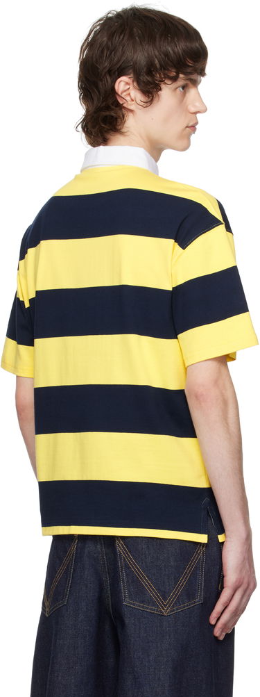 Polo tričko Coperni Coperni Striped Polo Žltá | COPJS117F5026MEN, 2