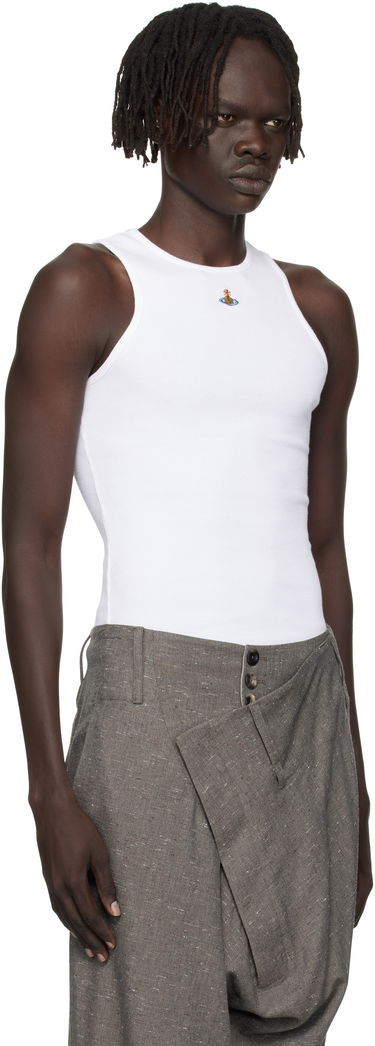 Tielko Vivienne Westwood Vivienne Westwood 90s Ribbed Tank Top Čierna | 3G01003Z-J009C-, 4