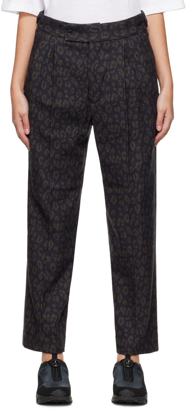 Nohavice Needles Jacquard Trousers Čierna | LQ147, 0
