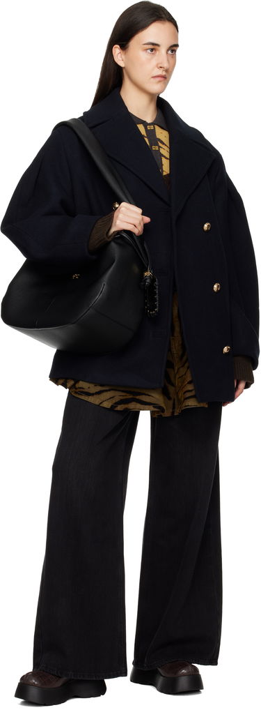 Tenisky a topánky GANNI Platform Croc-Embossed Clog Loafers Hnedá | S3231, 4