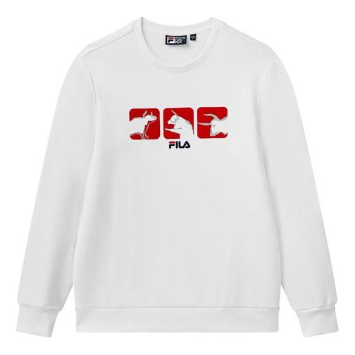 Mikina FILA Sportswear Bull Graphic Sweatshirt Biela | F11M118297F-WT, 0