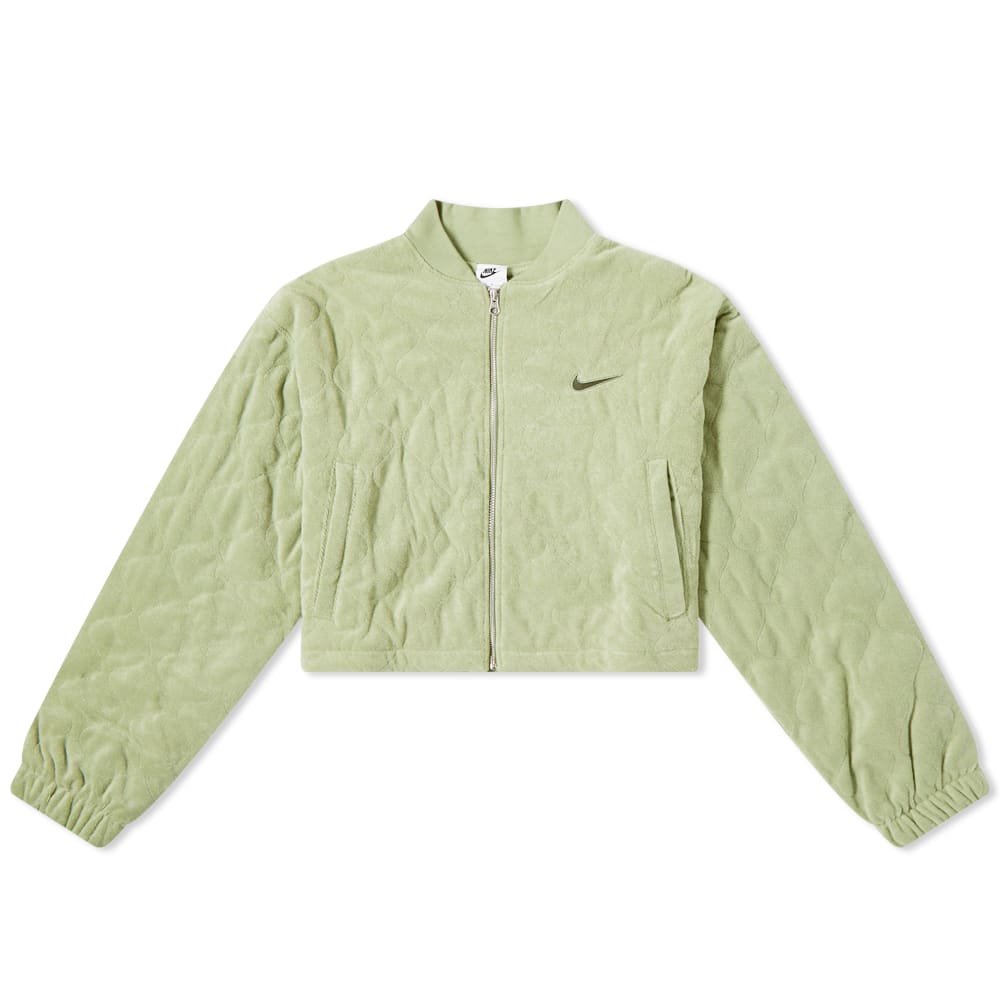 Bunda Nike Terry Quilted Jacket Zelené | DV7826-386, 0