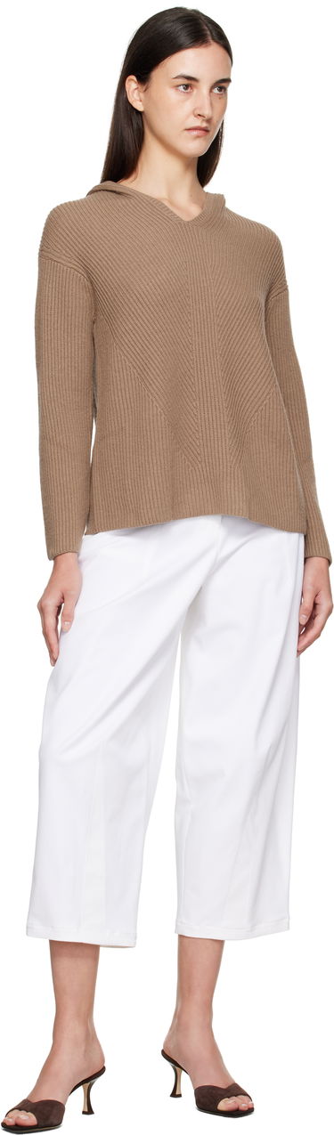Mikina Max Mara Max Mara Falcone Knit Hoodie Hnedá | 2529366031600, 3