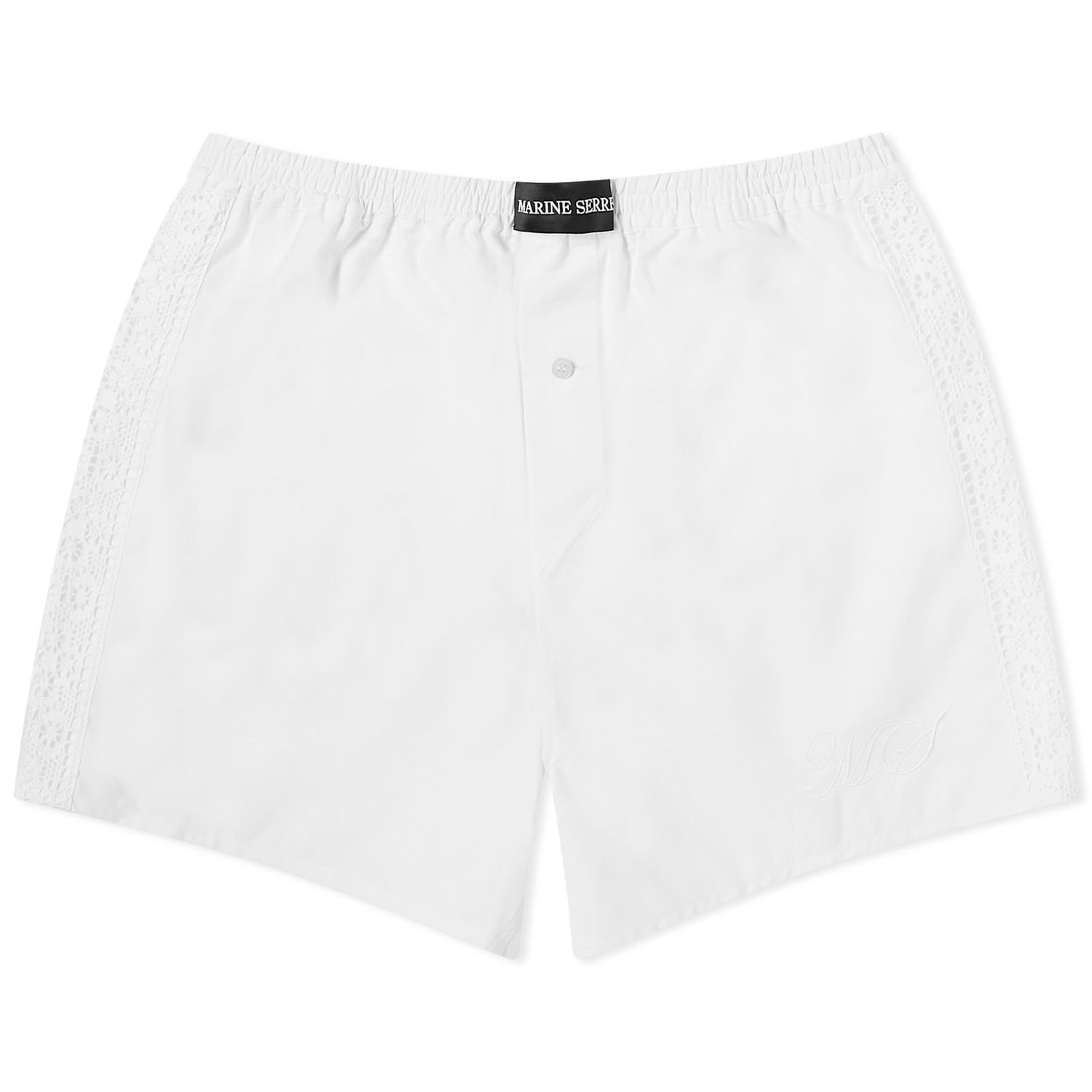 Boxerky Marine Serre Regenerated Linen Shorts Biela | USH002-WH10, 0