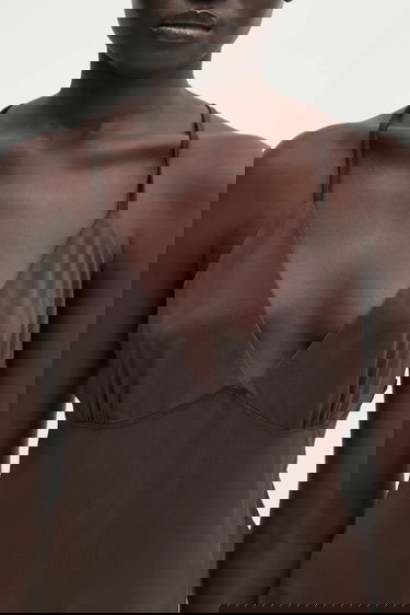 Tielko Samsoe Samsoe SAFAYE V-Neck Camisole Top Hnedá | F10000008, 3