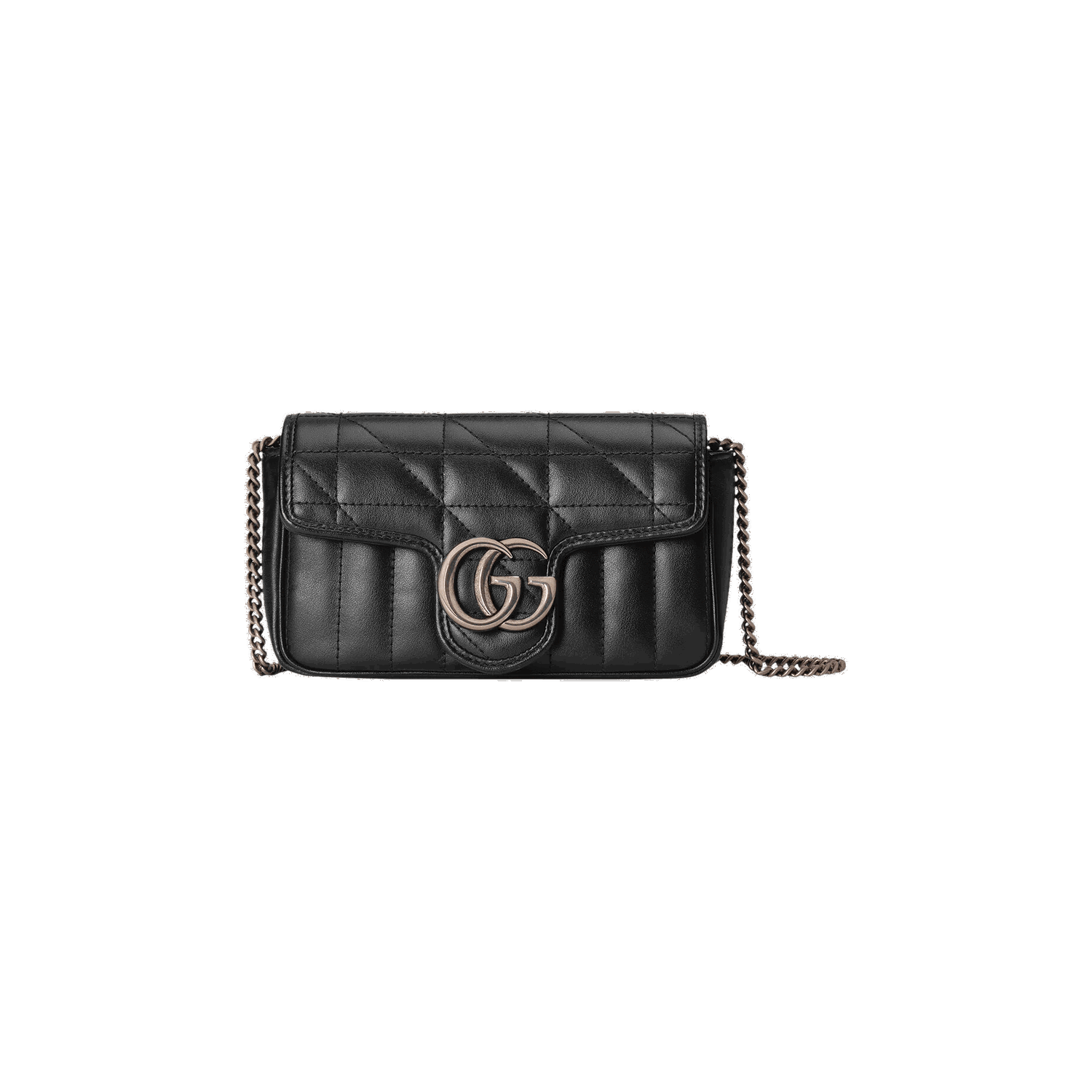 Taška cez rameno Gucci GG Marmont Super Mini Bag Čierna | 476433 DTD5N 1000, 0