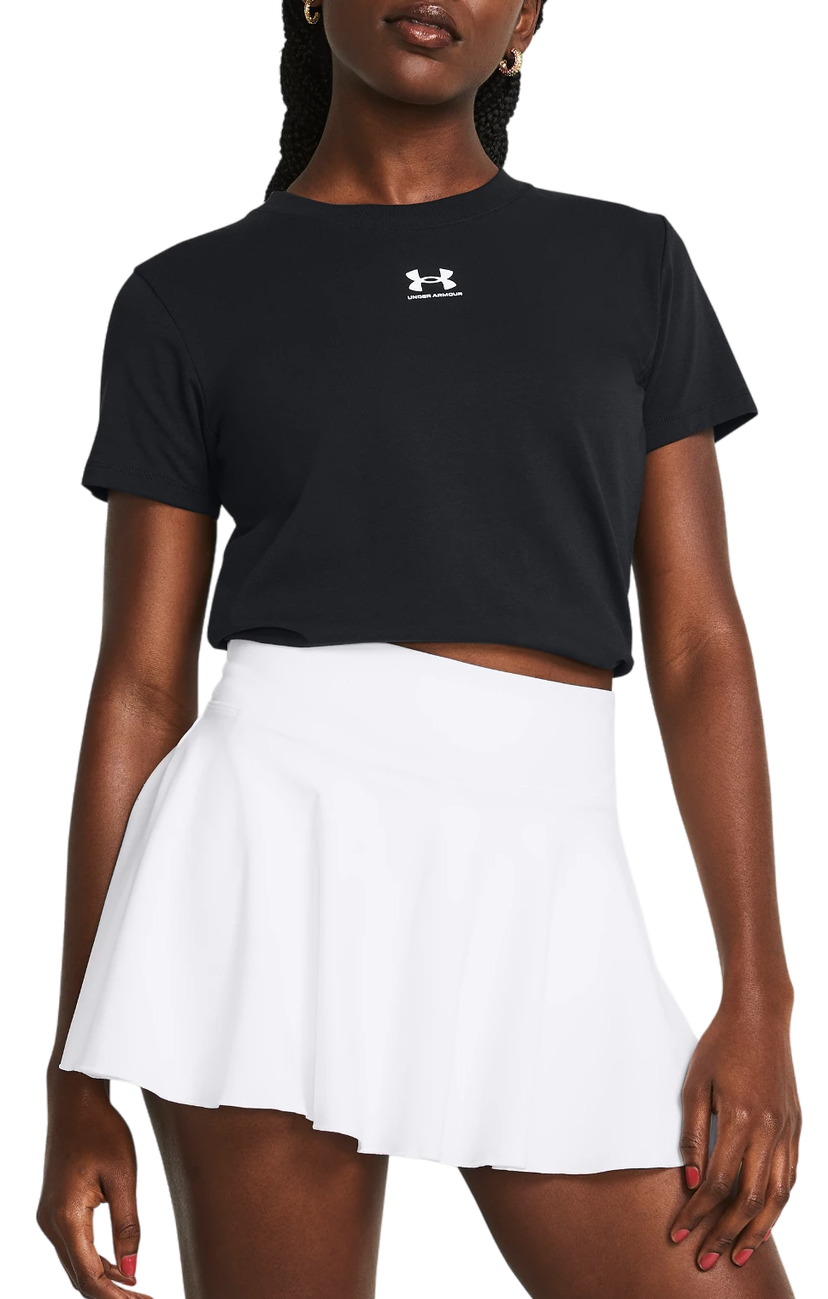 Tričko Under Armour T-Shirt Rival Core Short Sleeve Biela | 1383648-001