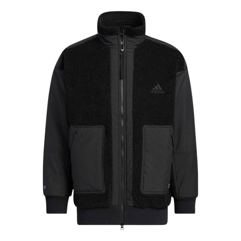 Bomber bunda adidas Originals Fleece Jacket Čierna | HP1388