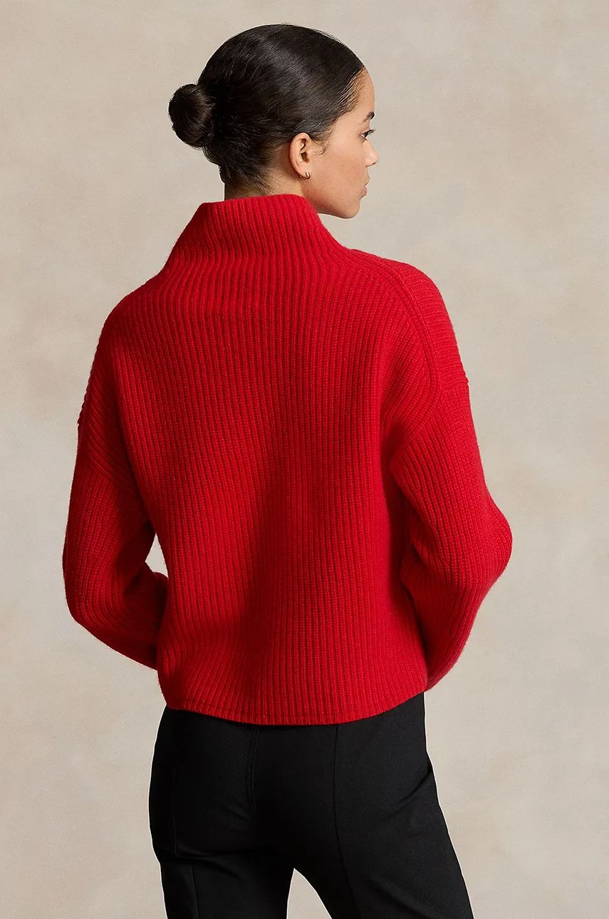Sveter Polo by Ralph Lauren Wool Turtleneck Sweater Červená | 211910459, 1