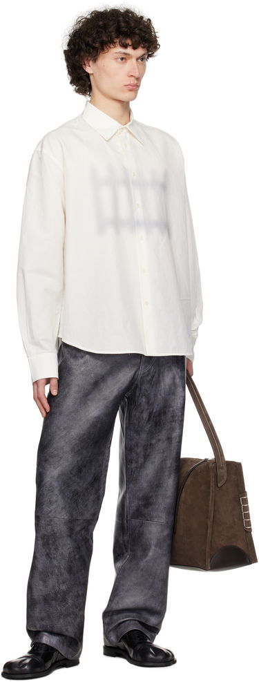 Košeľa JW Anderson JW Anderson Fence Print Boxy Shirt Biela | SH0362-PG1698, 3