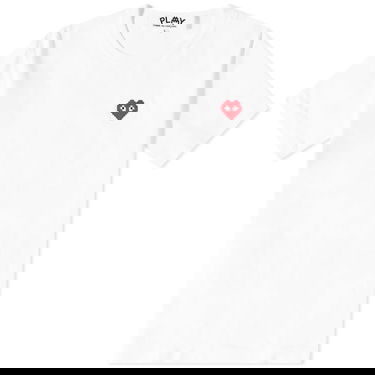 Tričko Comme des Garçons Play Invader Heart Tee Biela | P1T322-3, 0