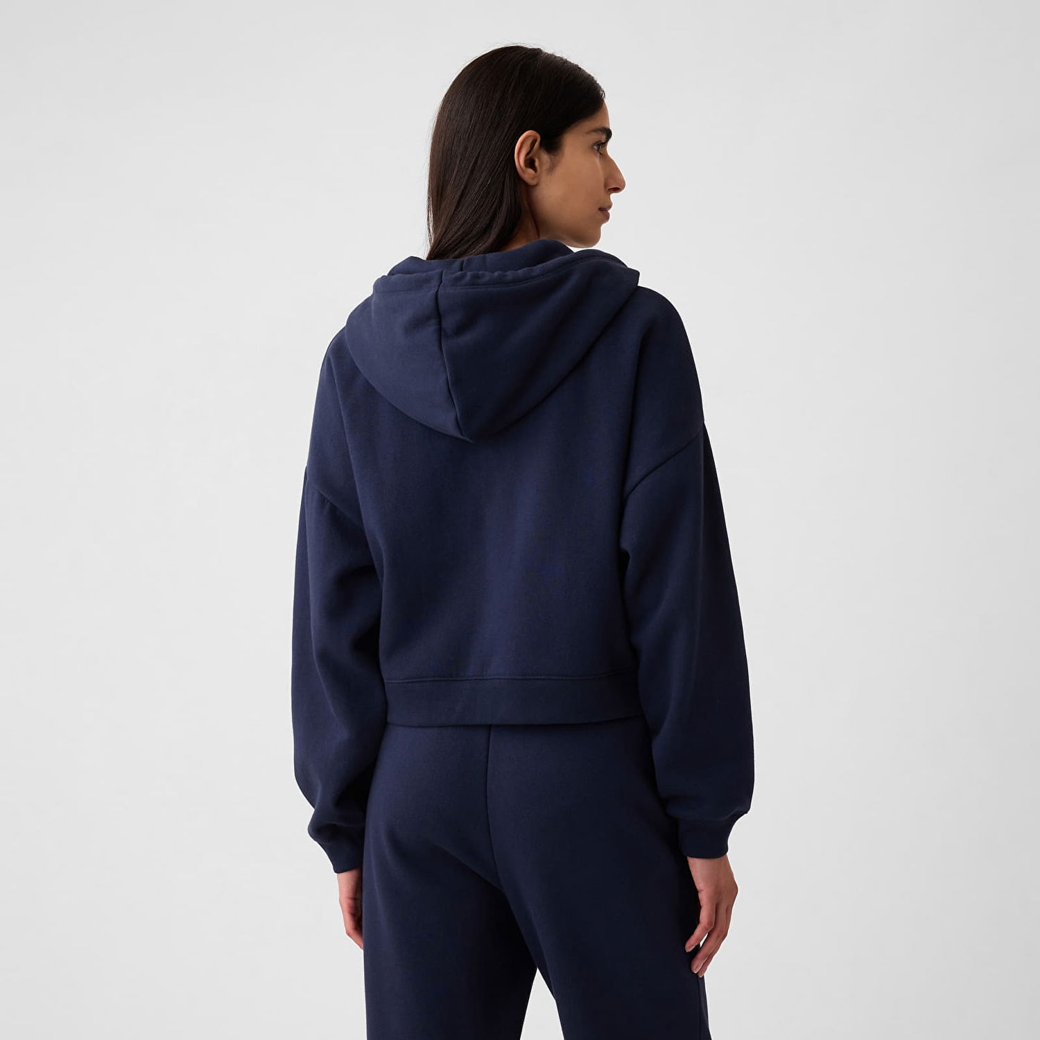 Mikina GAP Sweatshirt Logo Fullzip Hoodie Navy Uniform L Čierna | 883566-10, 1