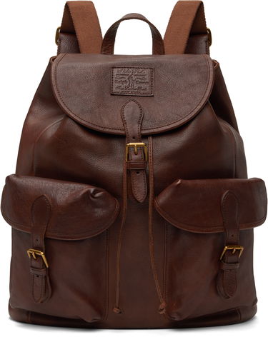 Batoh Polo by Ralph Lauren Ralph Lauren Heritage Leather Backpack Hnedá | 405946036001, 0
