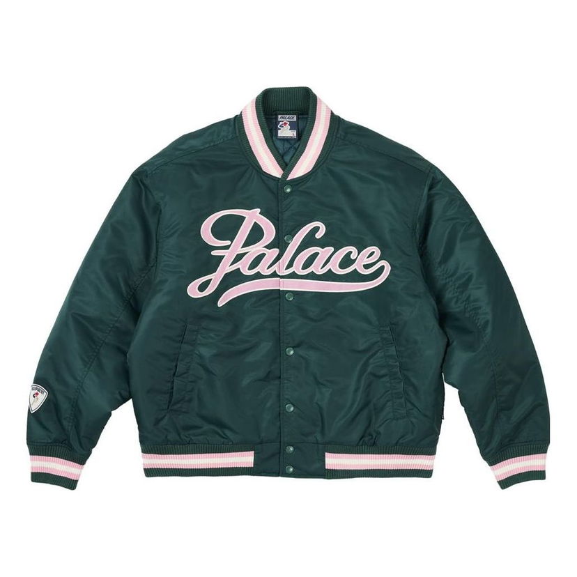 Bomber bunda Palace Palace The Arena Satin Jacket Zelené | P25JK030