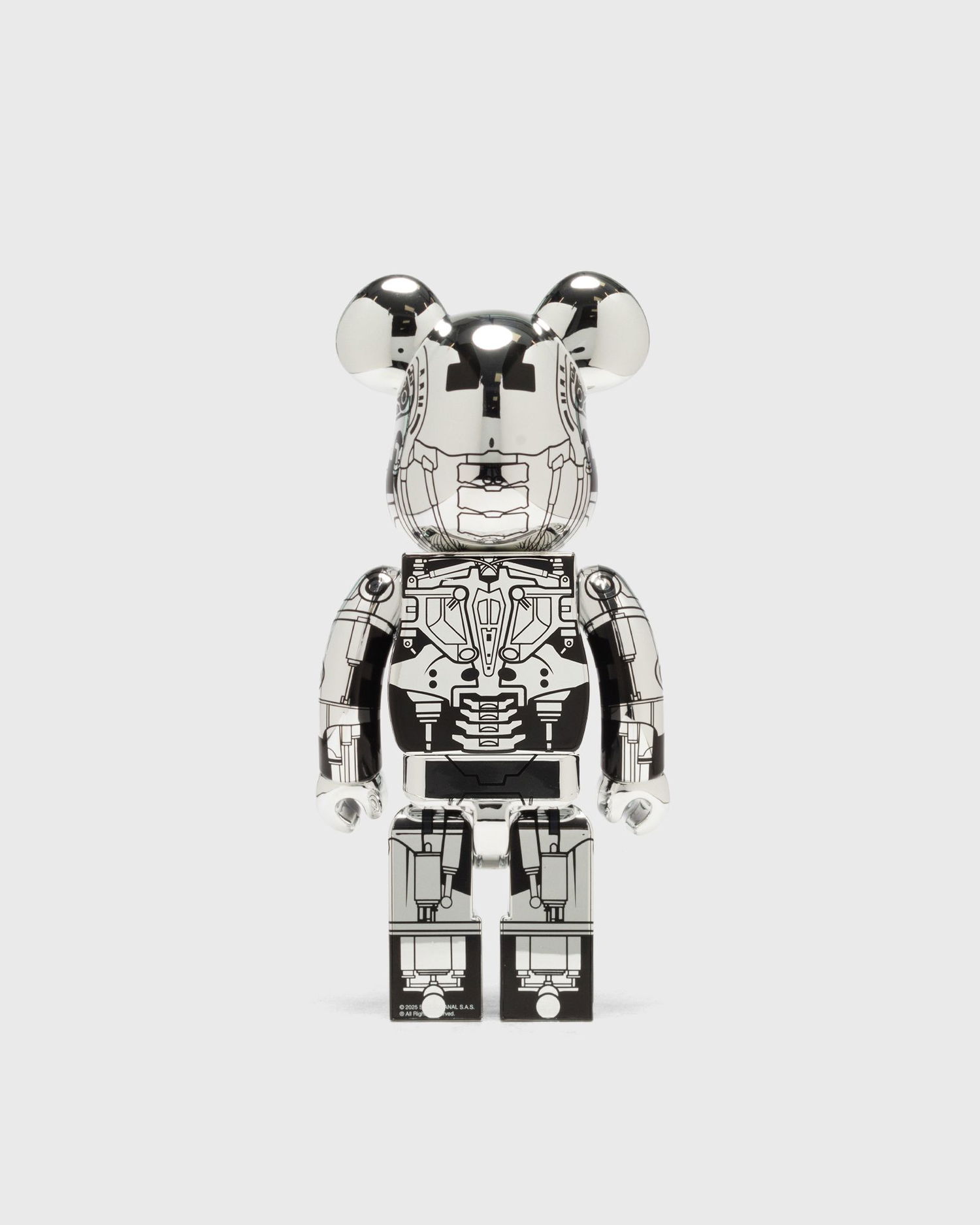 Zberateľské Medicom Toy Terminator 2 T-800 Endoskeleton Collectible Figure 400% Metalická | MED2437, 1