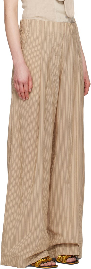 Nohavice Dries Van Noten Dries Van Noten Striped Wide-Leg Trousers Béžová | 251-010909-1524, 1