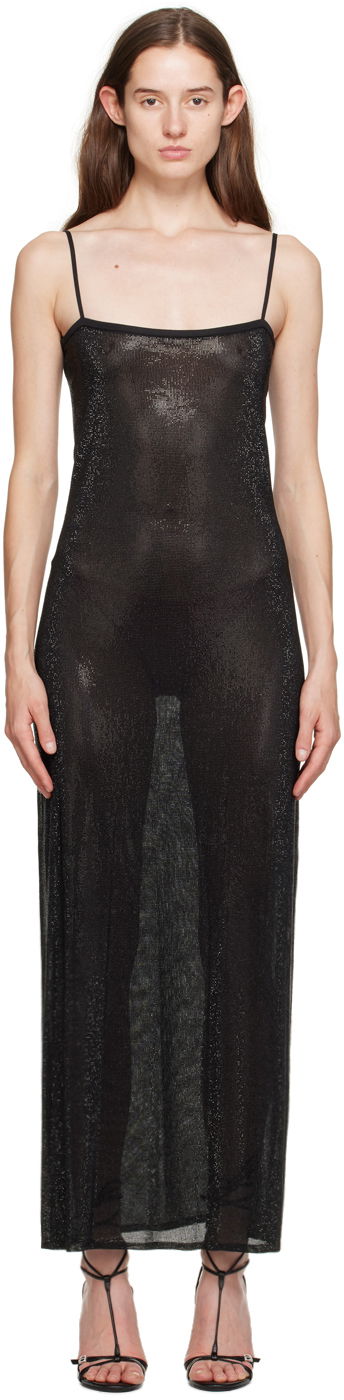 Šaty Alexander Wang Bead Midi Dress Čierna | 1KC1246013, 0