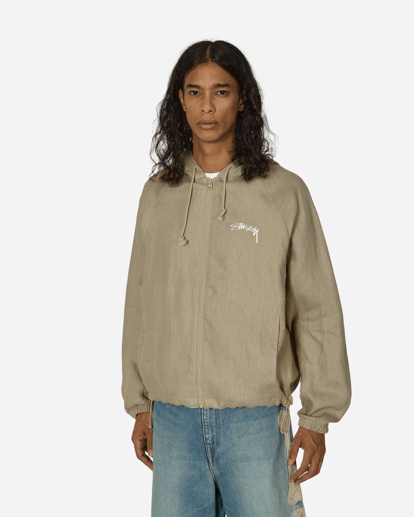 Bunda Nike Stüssy Linen Shell Jacket Chino Zelené | FZ5751-263