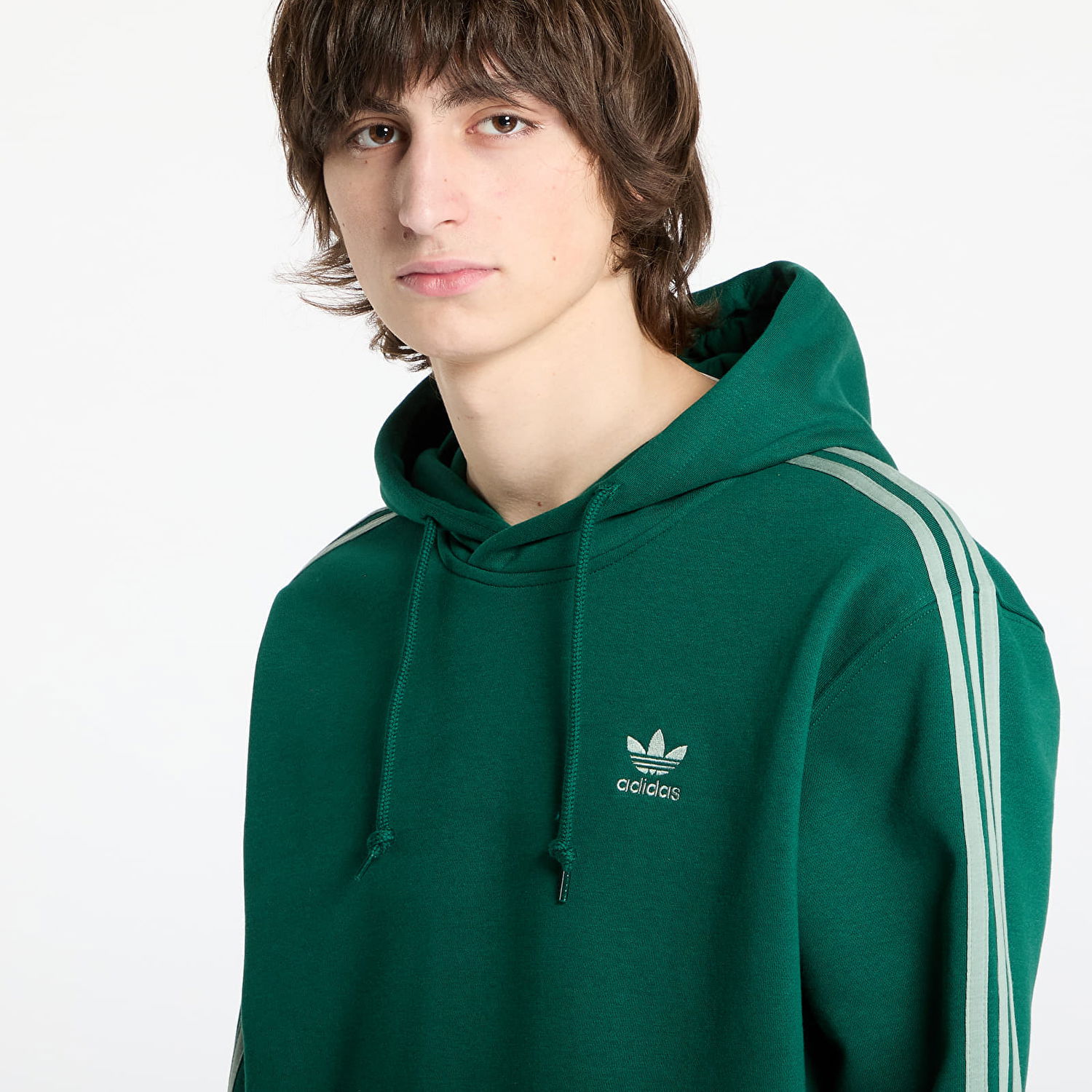 Mikina adidas Originals Adicolor Classics 3-Stripes Hoodie Zelené | JP1001, 1