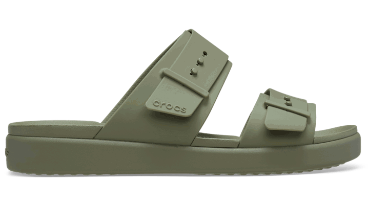 Tenisky a topánky Crocs Brooklyn Buckle Low Low Sandals Zelené | 211215-3BX, 0