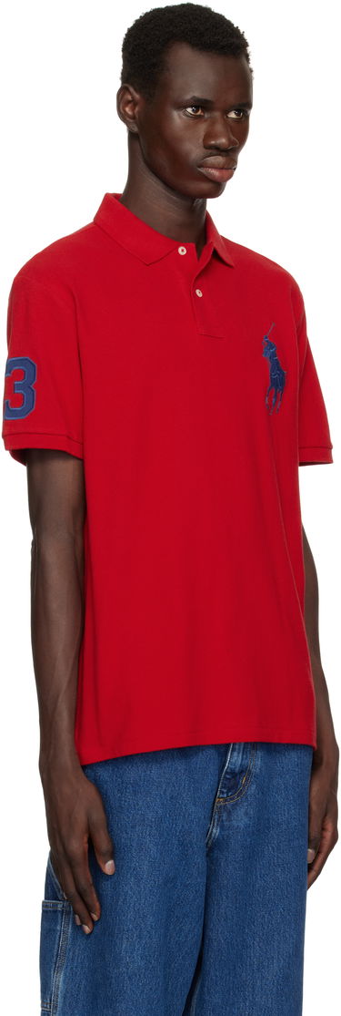 Polo tričko Polo by Ralph Lauren Ralph Lauren Custom Slim Fit Big Pony Mesh Polo Červená | 710688969005, 1