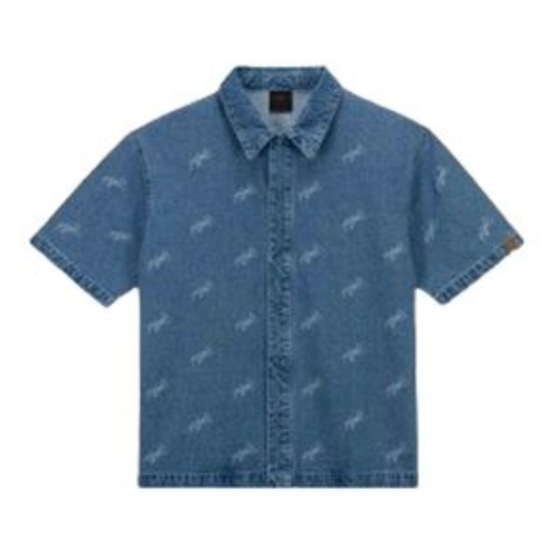 Košeľa Jordan Flight Denim Print Shirt Modrá | FN4654-436, 0