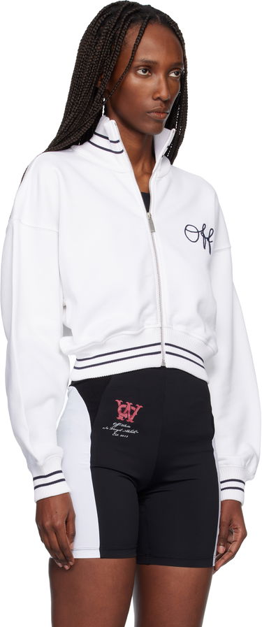 Bunda Off-White Script Logo Regular Zip-Up Jacket Biela | OWBE008F25FLE0010148, 1