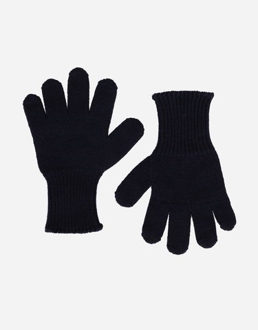 Rukavice Dolce & Gabbana Dolce & Gabbana Ribbed Knit Gloves With Logo Navy | LBKAC7JCVF9B6712, 1