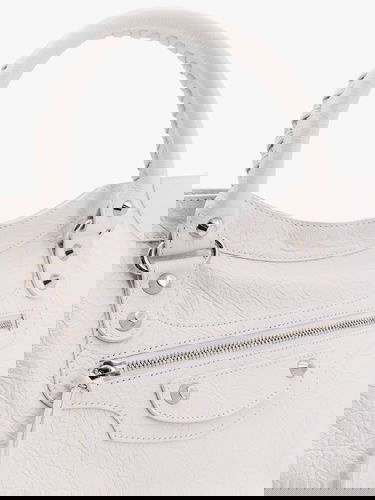 Kabelka Balenciaga White Leather City Media Bag Biela | 8230582AA9S9104, 4