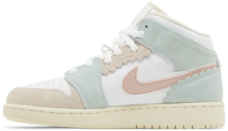 Tenisky a topánky Jordan Air Jordan 1 Mid SE Pink Oxford (GS) Biela | DZ5361-100, 1