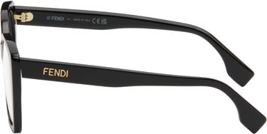 Slnečné okuliare FENDI Lettering Rectangle Glasses Čierna | FE50127IW54001 192337228438, 2