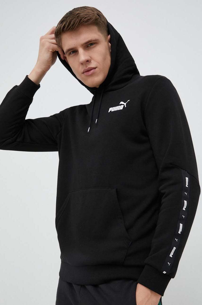 Mikina Puma Essentials+ Tape Hoodie Čierna | 847385, 0