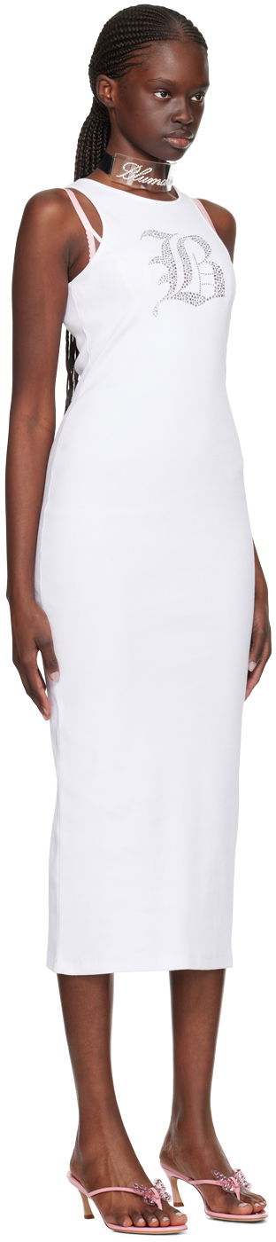 Šaty Blumarine Graphic Midi Tank Dress Hnedá | P422A428A, 4