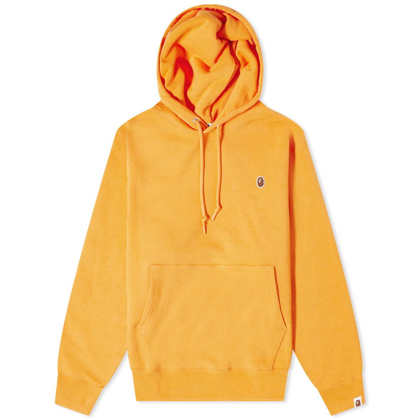 Mikina BAPE Head One Point Relaxed Fit Pullover Orange Oranžová | 001PPJ301014M-ORG