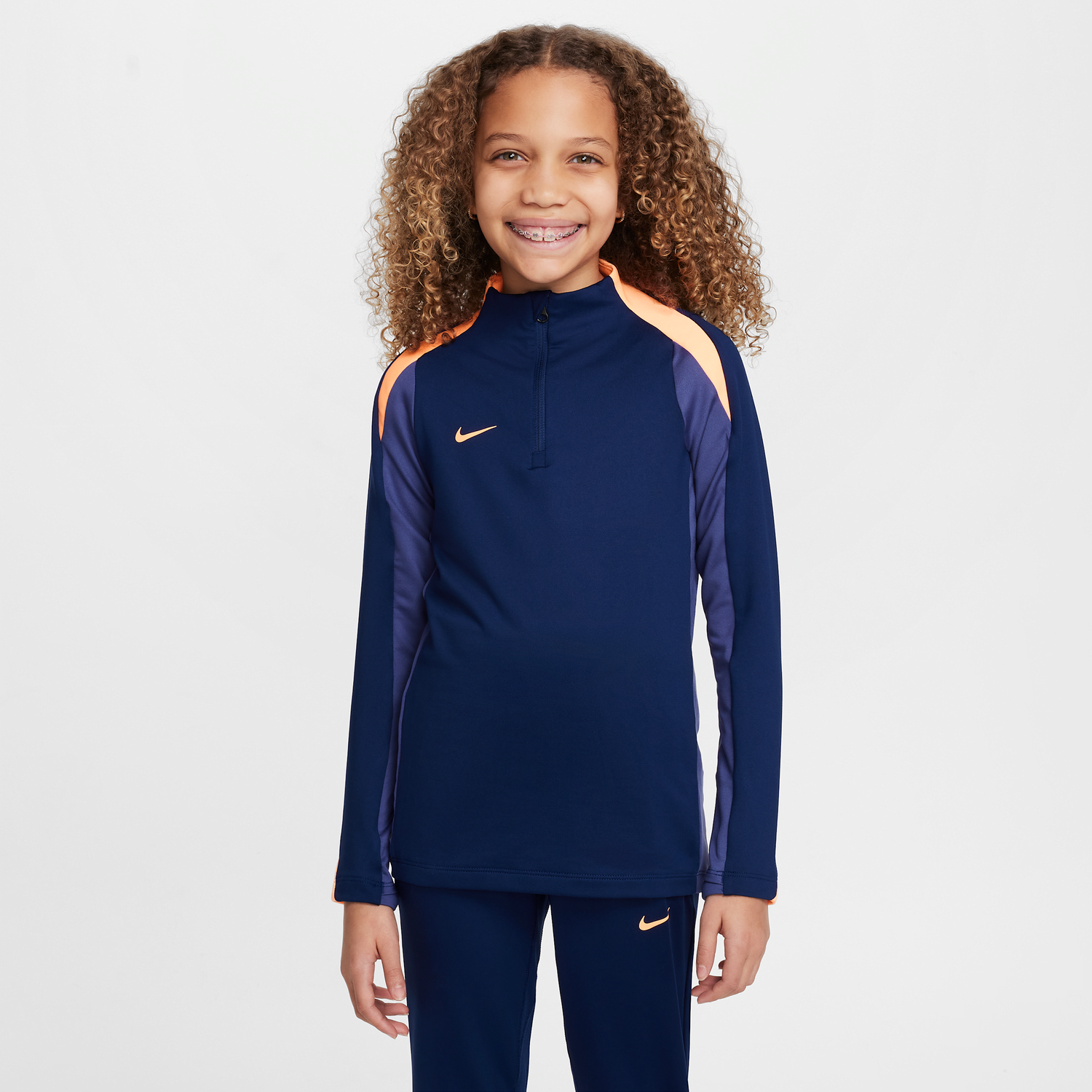 Mikina Nike Dri-FIT Strike Training 1/4 Zip Top Navy | FN8413-493, 1