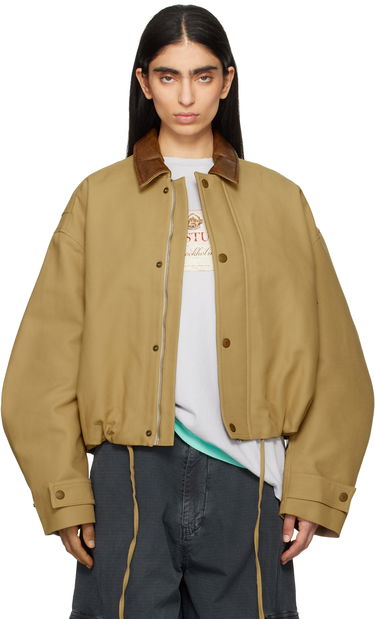 Bunda Acne Studios Acne Studios Double Cotton Twill Jacket Béžová | B90806-, 0