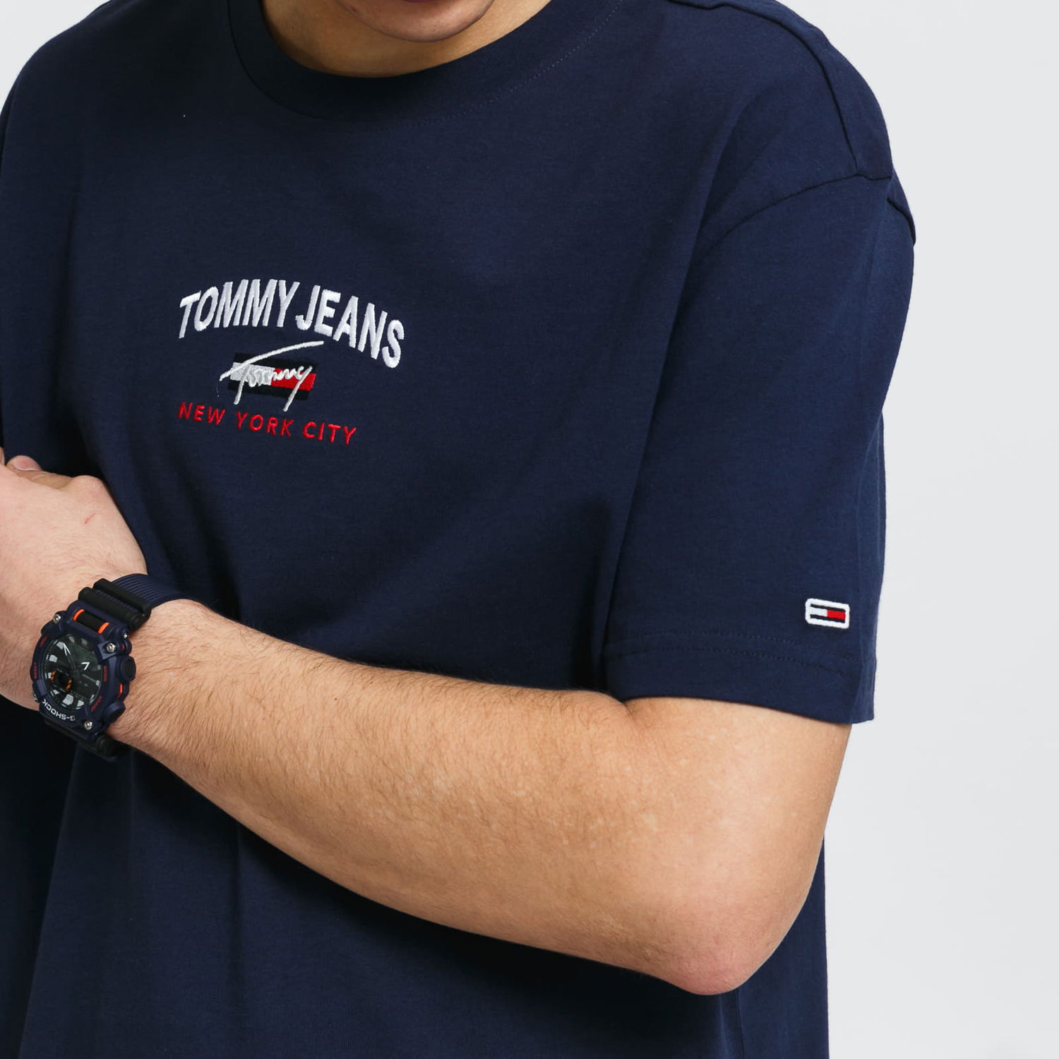Tričko Tommy Hilfiger Timeless Tommy Script Tee Navy | DM0DM10620 C87, 1