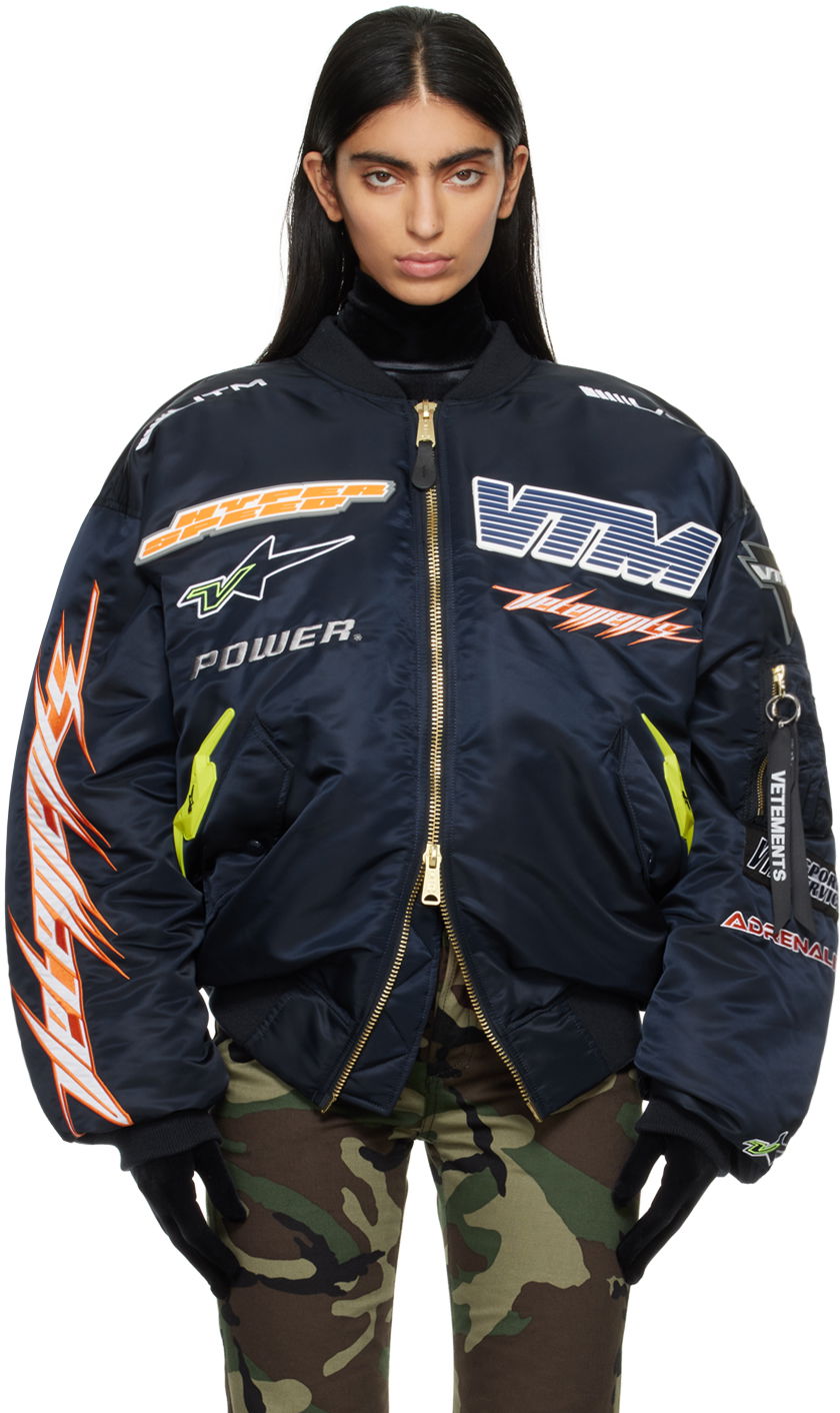 Bomber bunda VETEMENTS Alpha Industries x Bomber Jacket Čierna | UE64JA190B, 0