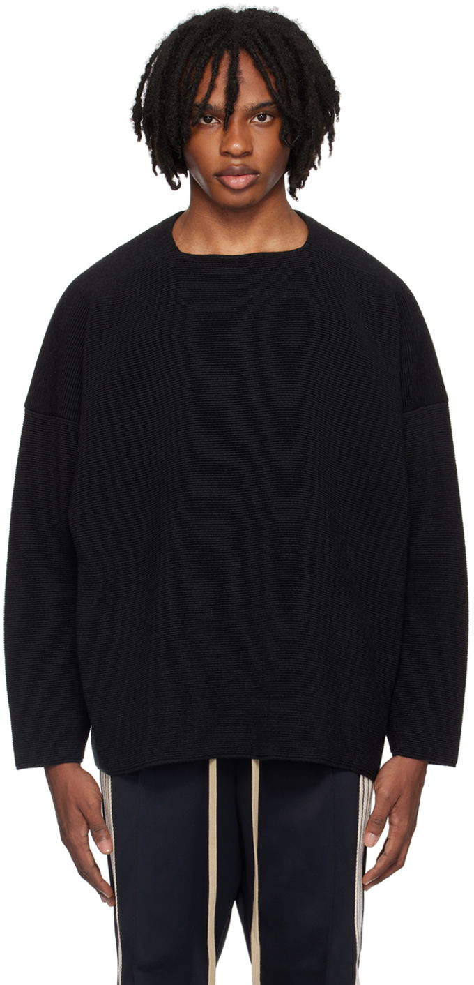 Sveter Fear of God Black Dropped Shoulder Sweater Čierna | FG820-2302WCB