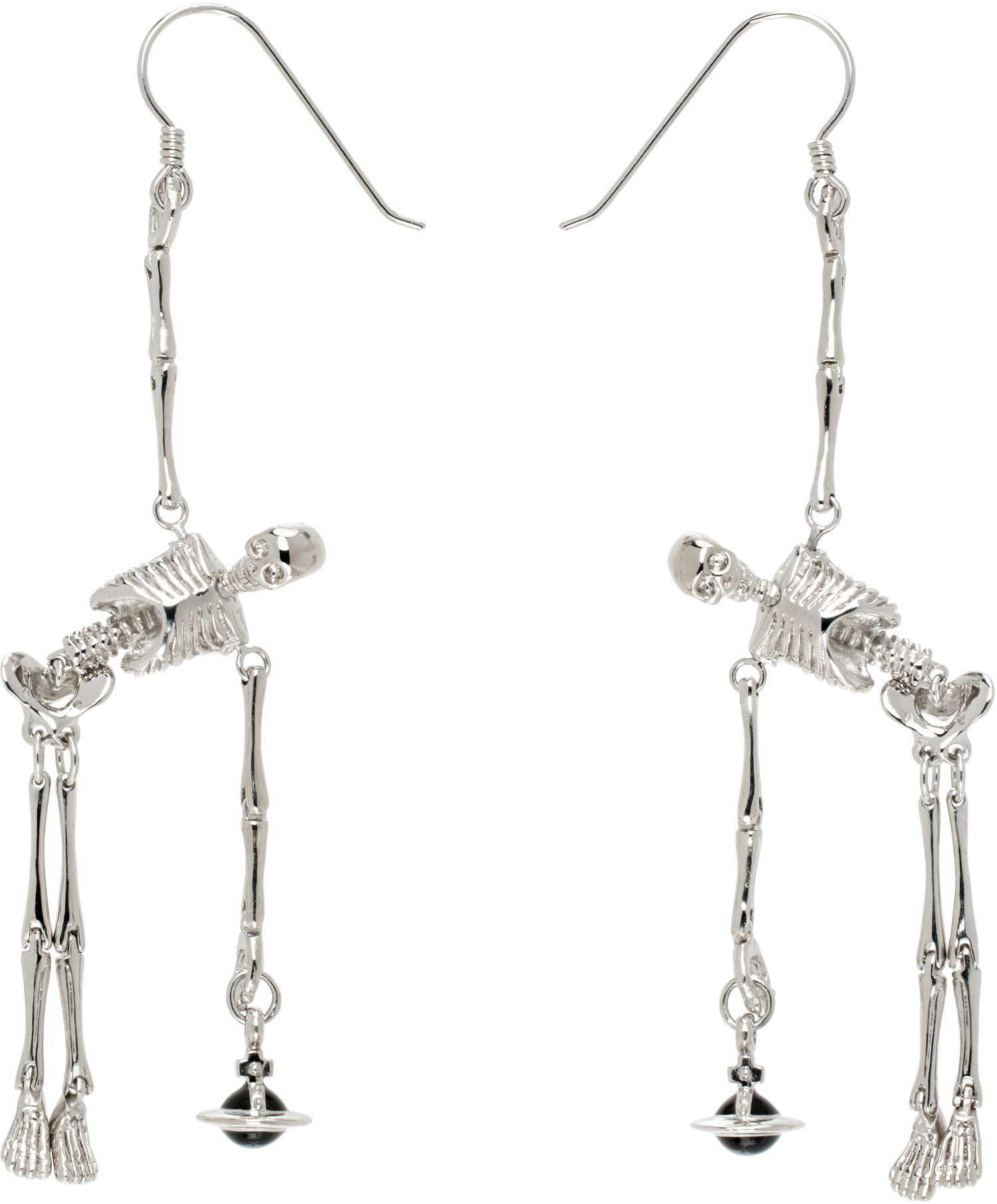 Náušnice Vivienne Westwood Skeleton Earrings Metalická | 6203008Q-02P107-, 0