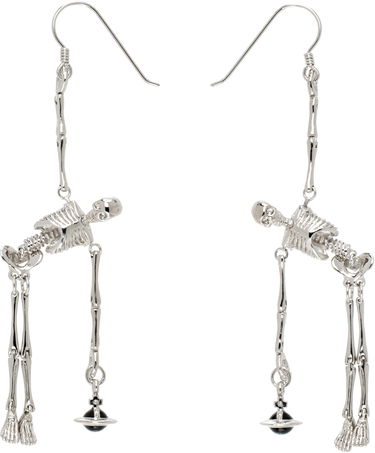 Náušnice Vivienne Westwood Skeleton Earrings Metalická | 6203008Q-02P107-, 0