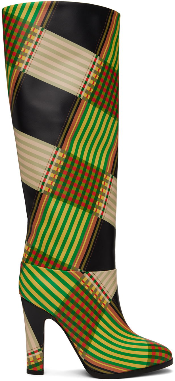 Oblečenie Vivienne Westwood Vivienne Westwood Midas Plaid Knee-High Boots Rôznofarebný | 71020039W-L006K-