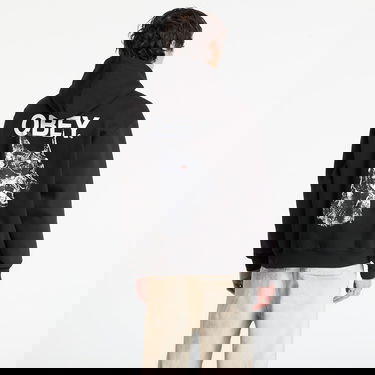 Mikina OBEY Doberman Pullover Hood Čierna | 112844249-BLK, 3