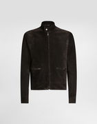 Dolce & Gabbana Suede Cafe Racer Jacket