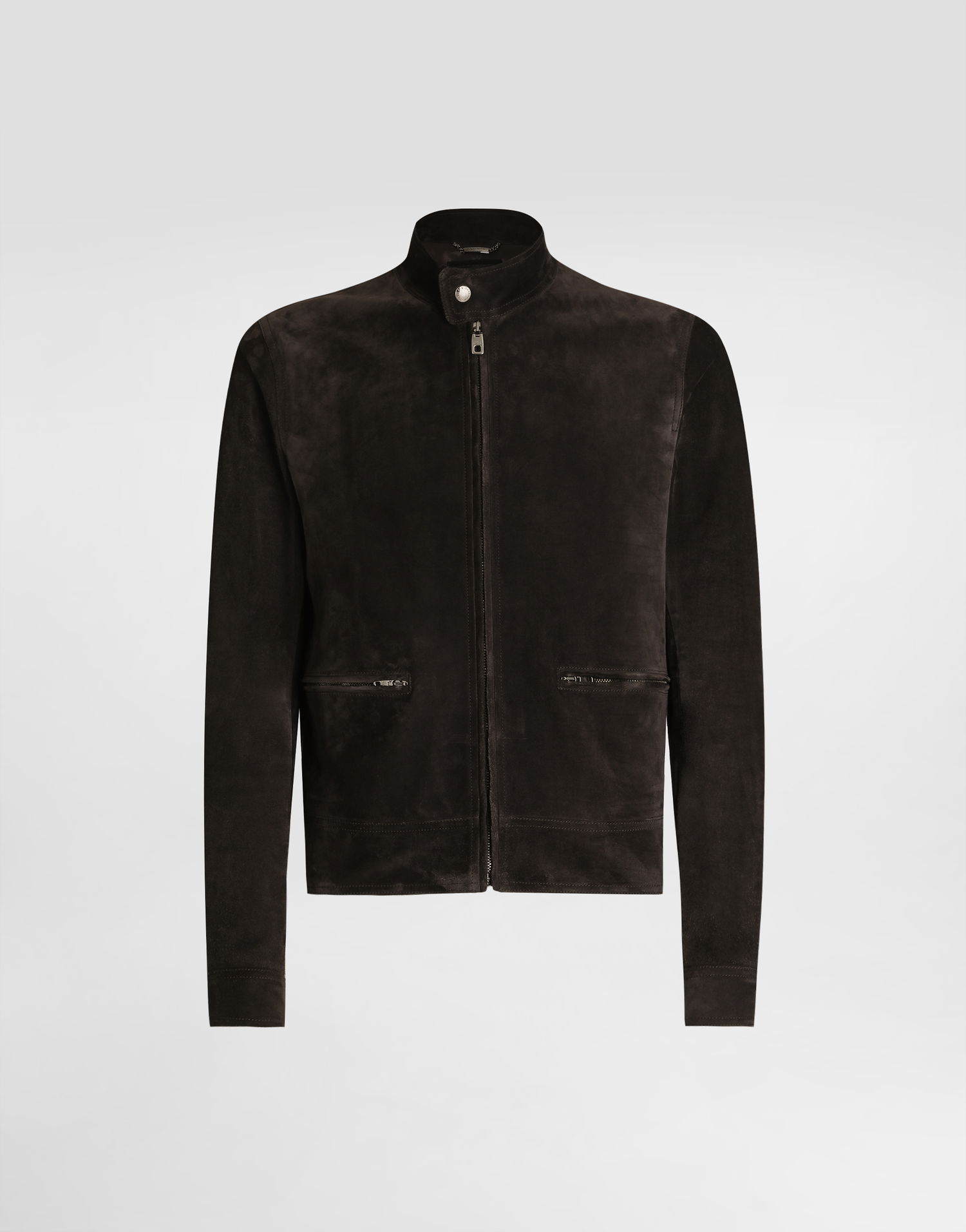Bunda Dolce & Gabbana Dolce & Gabbana Suede Cafe Racer Jacket Hnedá | G9AWMLHULU2M1348, 0