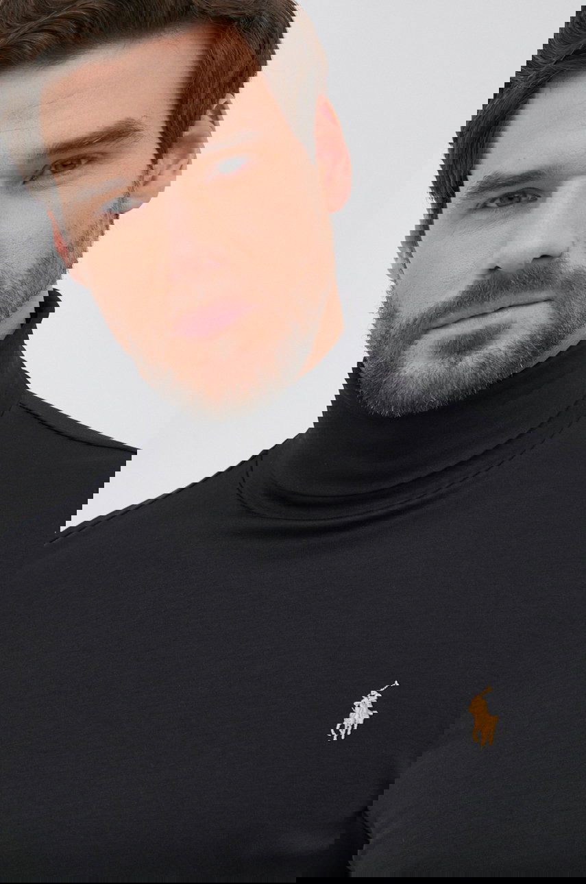 Roll Neck Cotton Sweatshirt