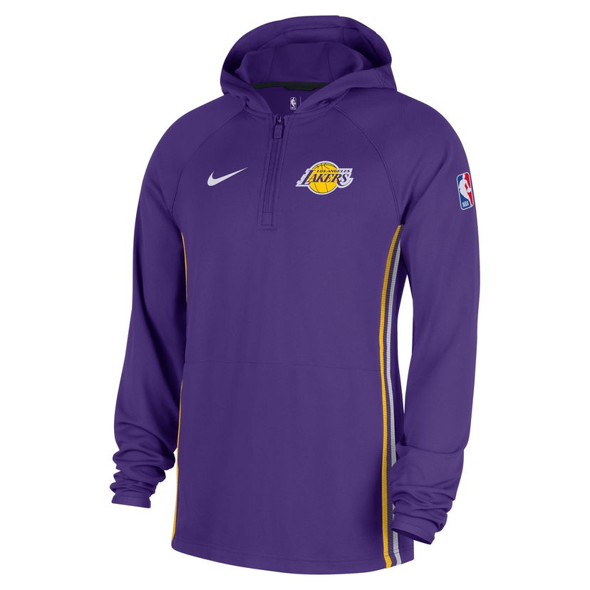 Mikina Nike Dri-FIT NBA Los Angeles Lakers Zoned 1/4-Zip Hoodie Fialová | HM7057-504